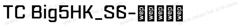 TC Big5HK_S6字体转换